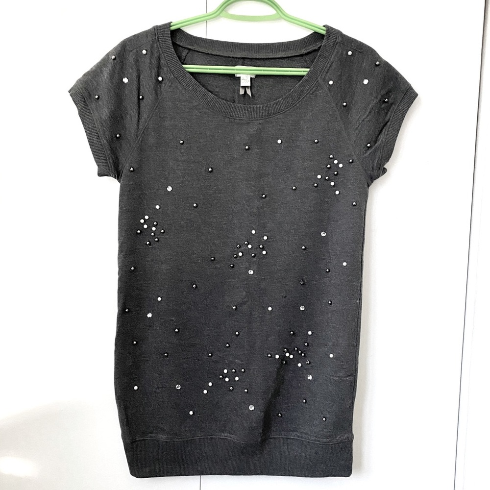 DYNAMITE beaded shirt dress